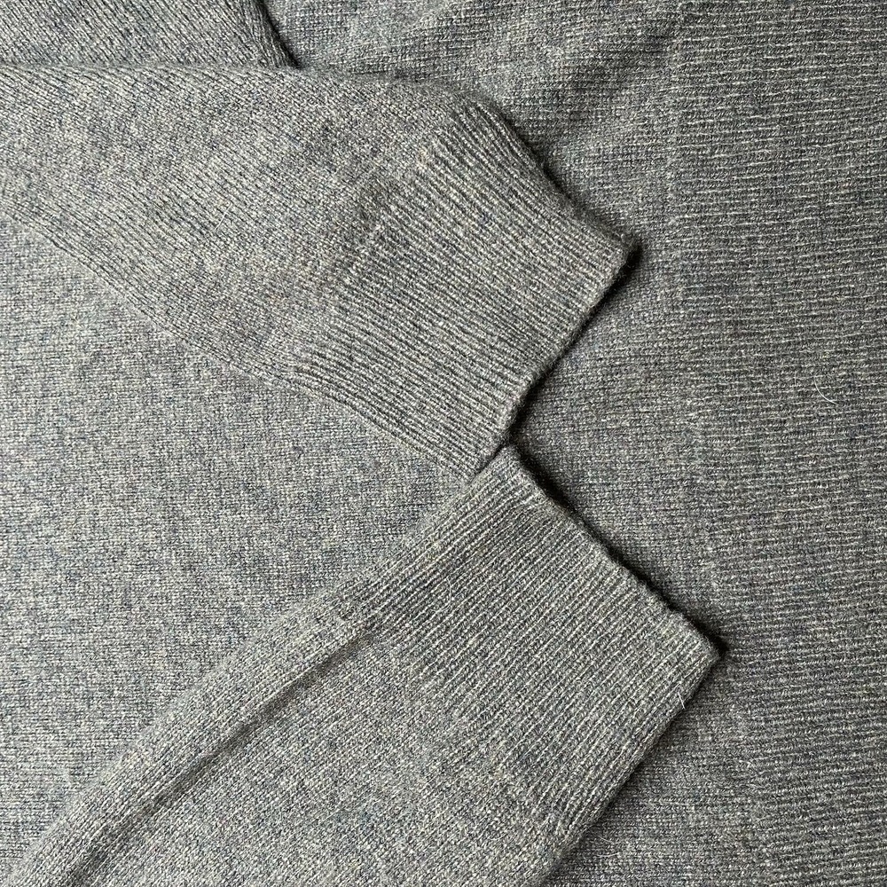 J Crew Sweater Mens XL Green Shawl Neck Wool Blend Knit Pullover - Picture 3 of 11